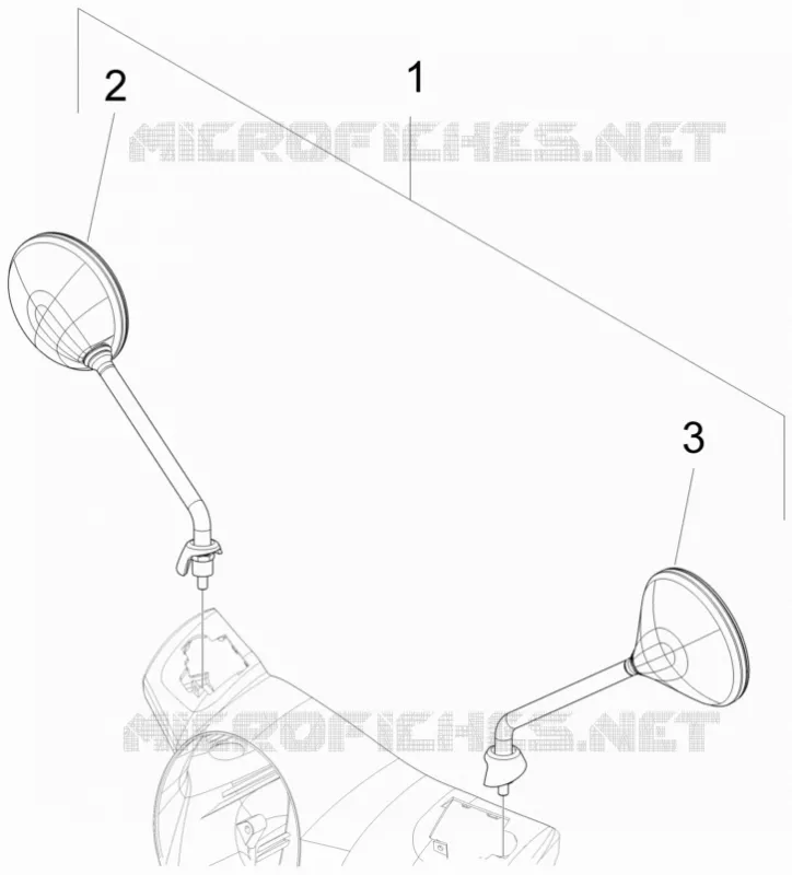Driving mirror/s VESPA VESPA-SCOOTER 125 GTS 2012  GTS 4T E3