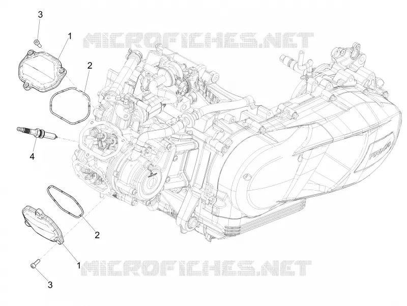 Cylinder head cover VESPA VESPA-SCOOTER 125 GTS 2016  GTS 4T E4 ABS