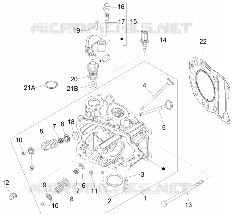 Head unit - Valve VESPA VESPA-SCOOTER 125 GTS 2013  GTS 4T ie Super E3