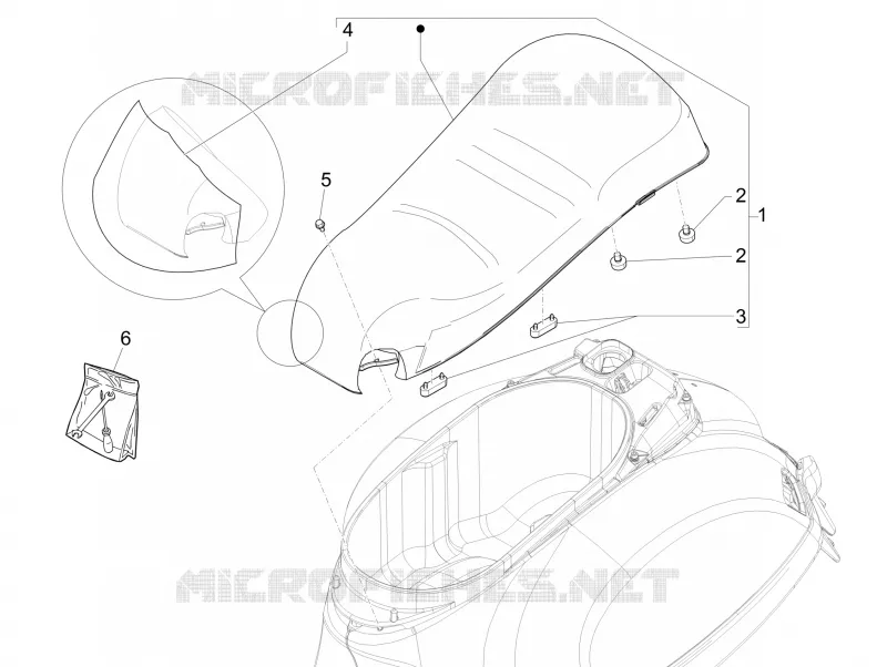 Saddle/seats VESPA VESPA-SCOOTER 125 GTS 2016  GTS 4T ie Super E3
