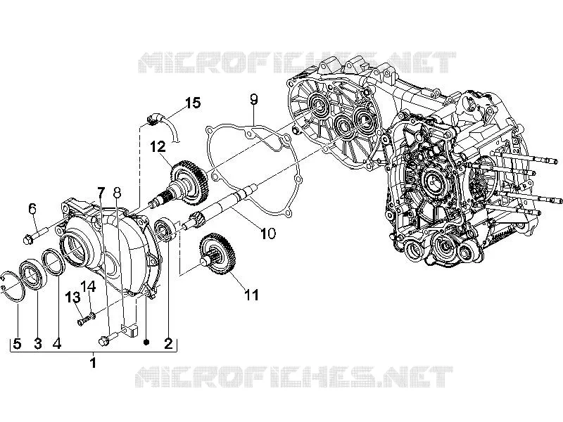 Reduction unit VESPA VESPA-SCOOTER 250 GTS 2006  GTS ABS