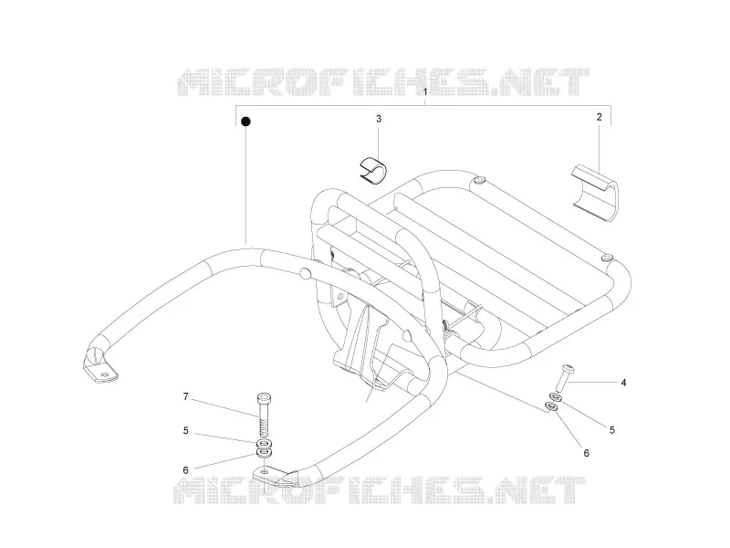 Rear luggage rack VESPA VESPA-SCOOTER 250 GTS 2007  GTS ABS