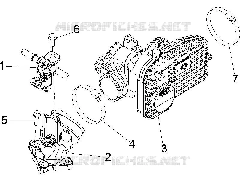 Throttle body - Injector - Union pipe VESPA VESPA-SCOOTER 250 GTS 2008  GTS ABS
