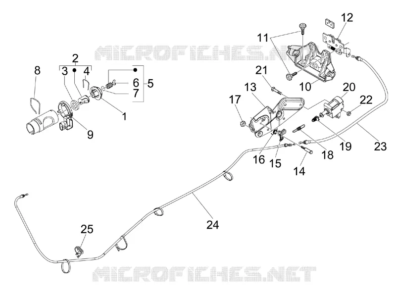 Locks VESPA VESPA-SCOOTER 250 GTS 2011  GTS ie