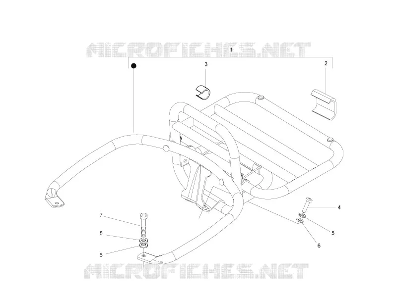 Rear luggage rack VESPA VESPA-SCOOTER 300 GTS 2009  GTS ie