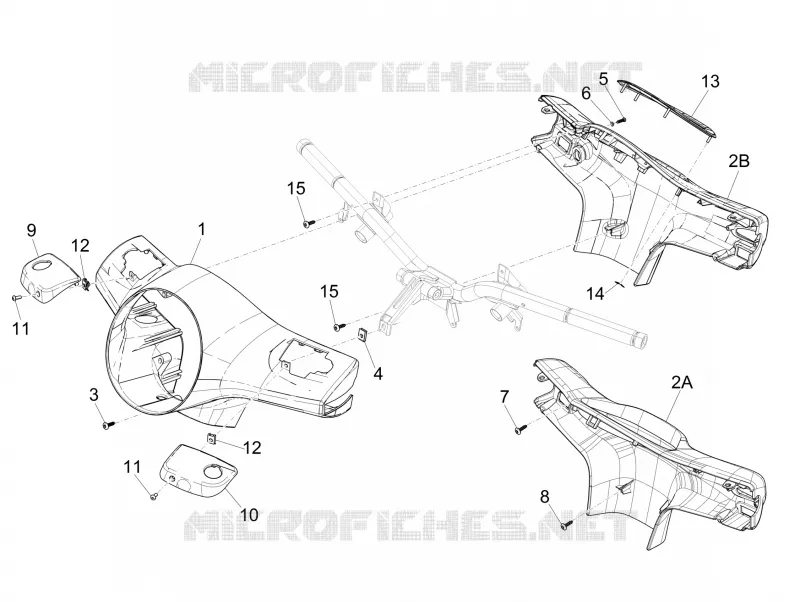 Handlebars coverages VESPA VESPA-SCOOTER 300 GTS 2014  GTS ie
