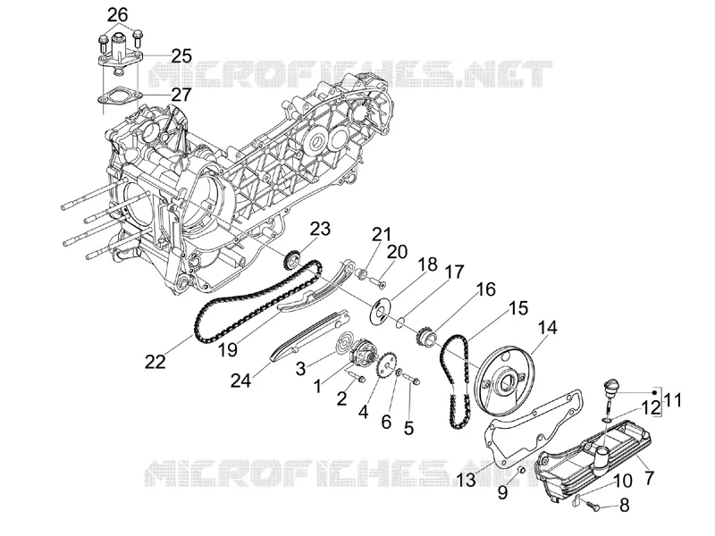 Oil pump VESPA VESPA-SCOOTER 300 GTS 2016  GTS ie