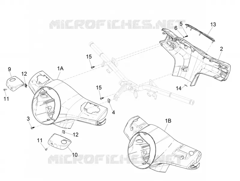Handlebars coverages VESPA VESPA-SCOOTER 300 GTS 2017  GTS ie ABS