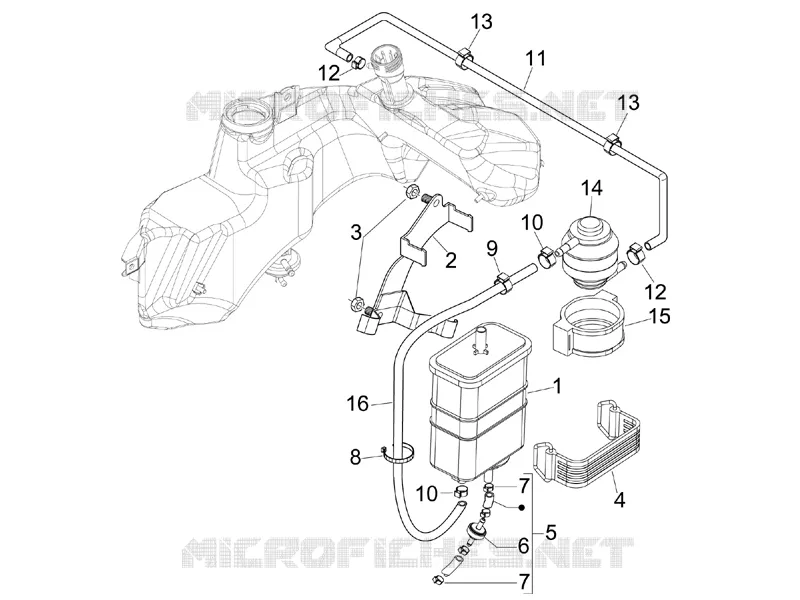 Anti-percolation system VESPA VESPA-SCOOTER 300 GTS 2015  GTS ie ABS Super