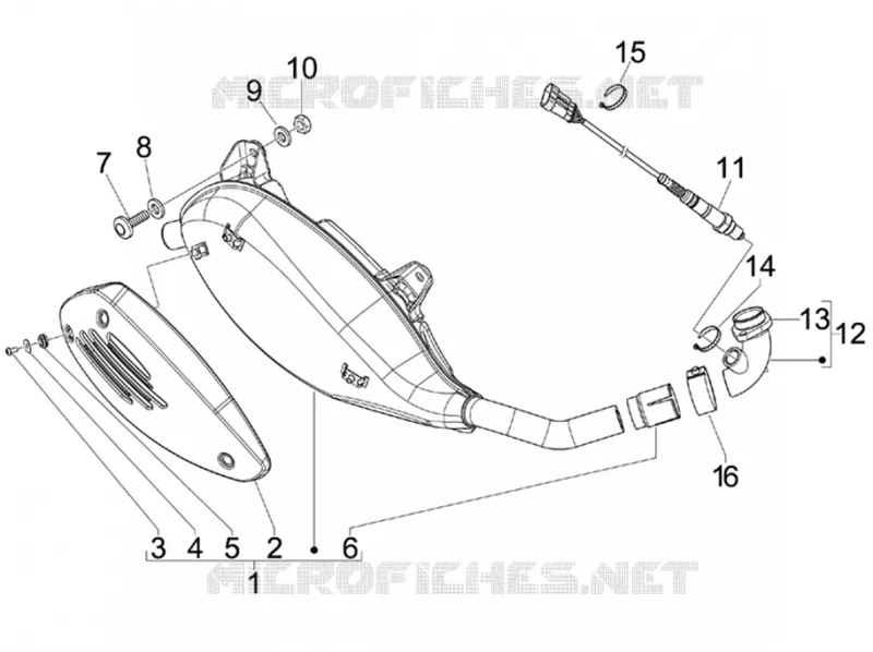 Silencer VESPA VESPA-SCOOTER 300 GTS 2009  GTS ie Super
