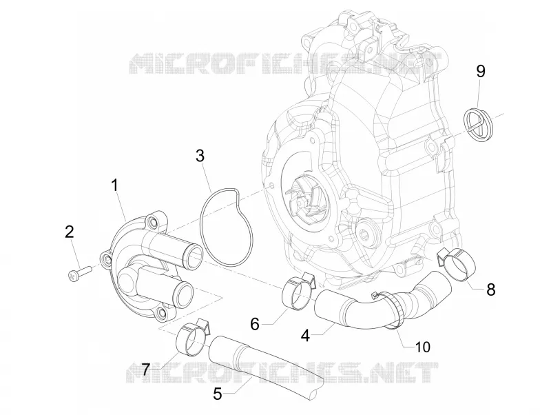 Cooler pump VESPA VESPA-SCOOTER 300 GTS 2010  GTS ie Super Sport