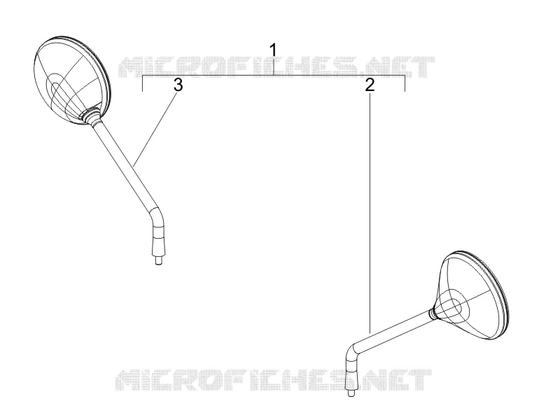 Driving mirror/s VESPA VESPA-SCOOTER 250 GTV 2006  GTV ie