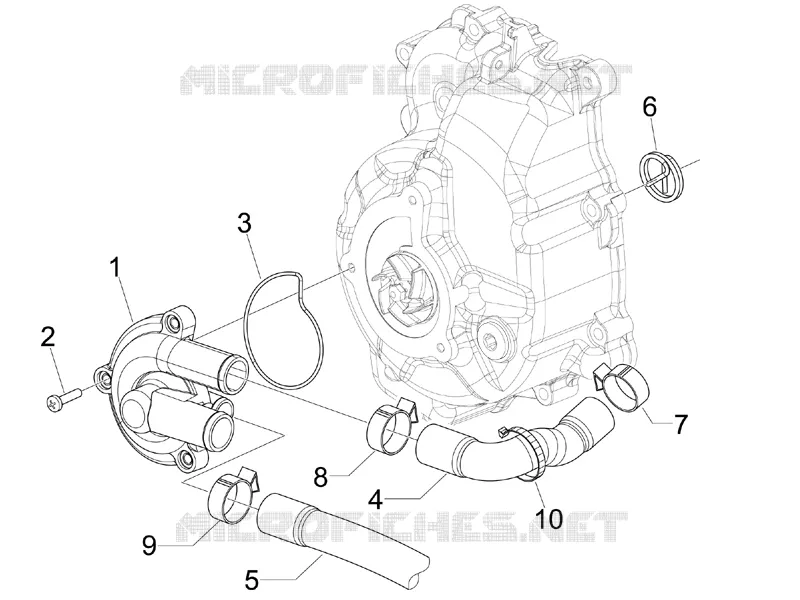 Cooler pump VESPA VESPA-SCOOTER 250 GTV 2009  GTV ie