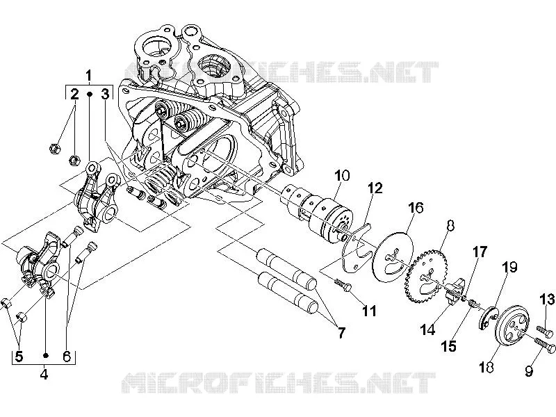 Rocking levers support unit VESPA VESPA-SCOOTER 250 GTV 2008  GTV ie