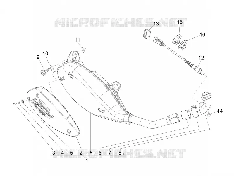 Silencer VESPA VESPA-SCOOTER 250 GTV 2008  GTV ie