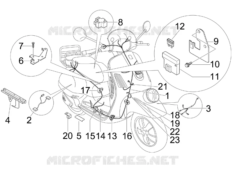 Main cable harness VESPA VESPA-SCOOTER 250 GTV 2008  GTV ie