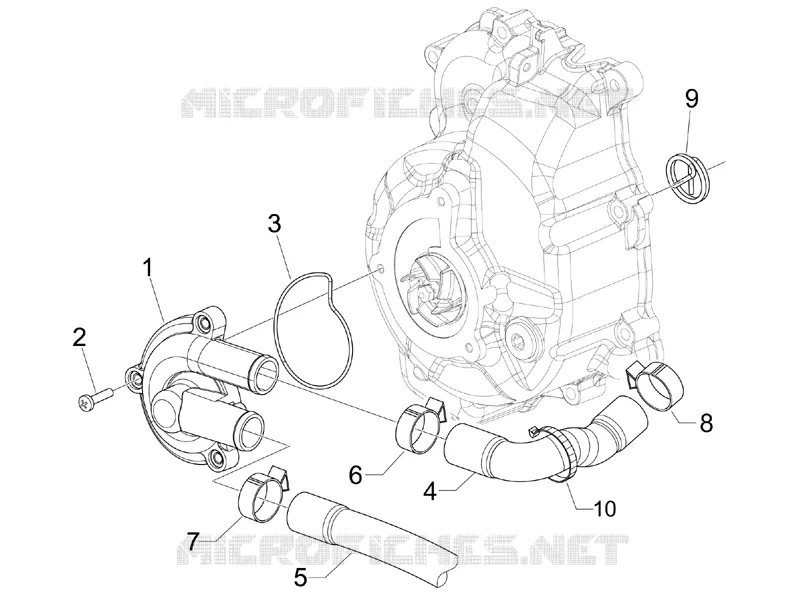 Cooler pump VESPA VESPA-SCOOTER 300 GTV 2012  GTV 4T 4V ie