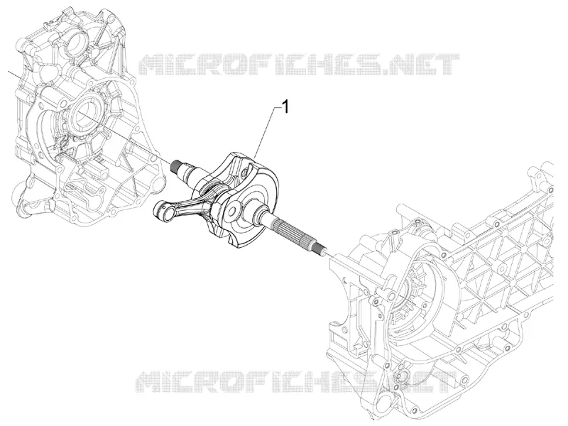 Crankshaft VESPA VESPA-SCOOTER 300 GTV 2011  GTV 4T 4V ie