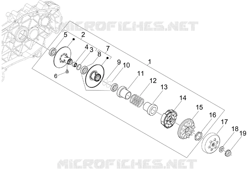 Driven pulley VESPA VESPA-SCOOTER 300 GTV 2011  GTV 4T 4V ie