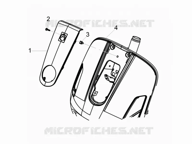 Front shield VESPA VESPA-SCOOTER 300 GTV 2011  GTV 4T 4V ie
