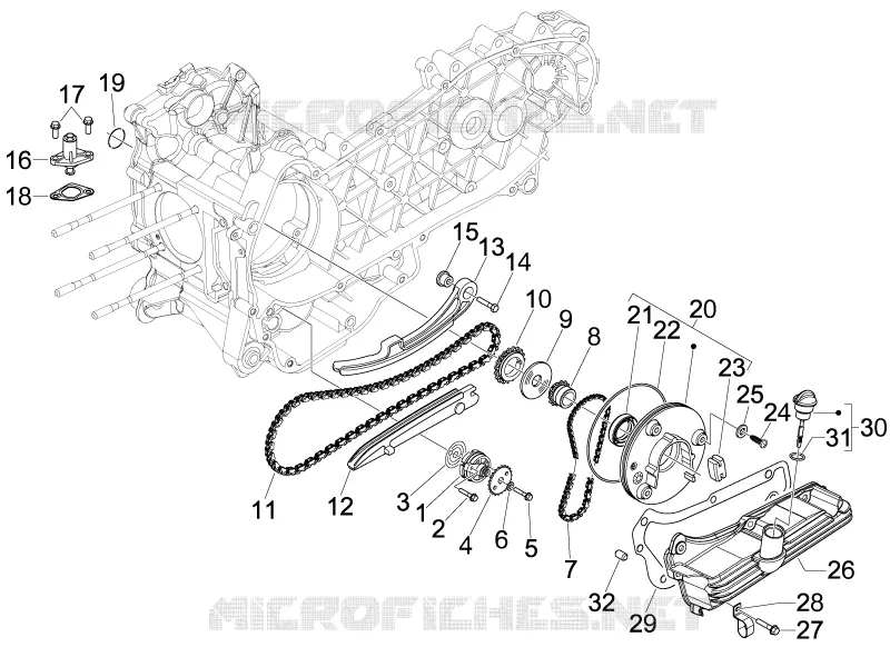 Oil pump VESPA VESPA-SCOOTER 125 LX 2011  LX 4T 2V ie E3