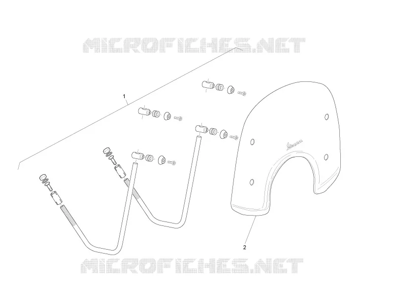 Windshield - Glass VESPA VESPA-SCOOTER 125 LX 2013  LX 4T 3V ie
