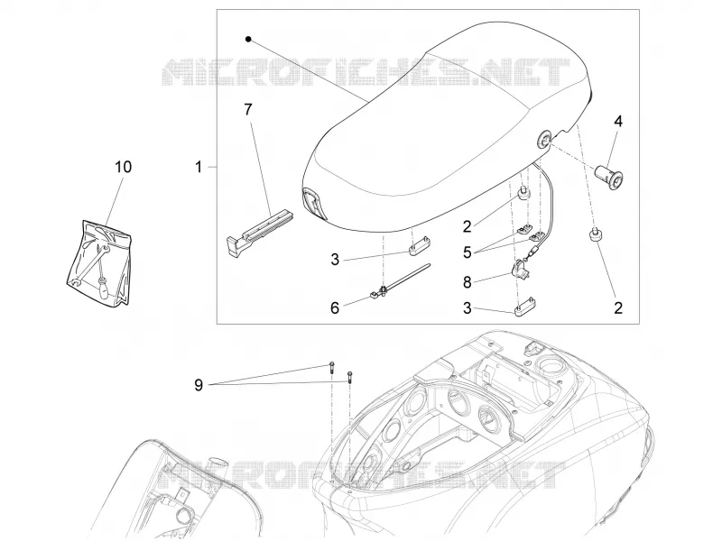 Saddle/seats VESPA VESPA-SCOOTER 125 LX 2014  LX 4T 3V ie