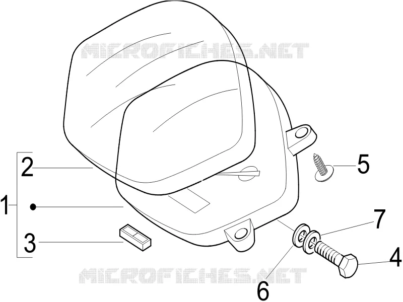Meter combination - Cruscotto VESPA VESPA-SCOOTER 125 LX 2006  LX 4T E3