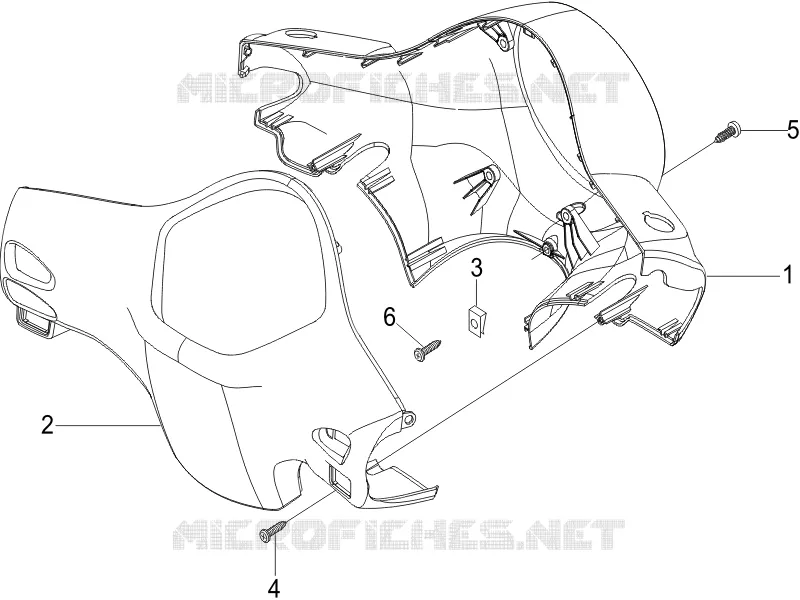 Handlebars coverages VESPA VESPA-SCOOTER 125 LX 2011  LX 4T ie E3
