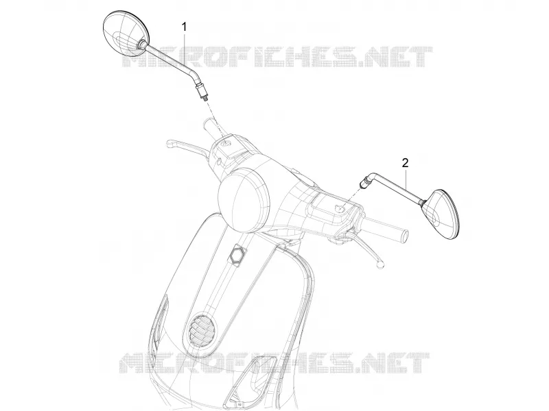 Driving mirror/s VESPA VESPA-SCOOTER 150 LX 2013  LX 4T 3V ie