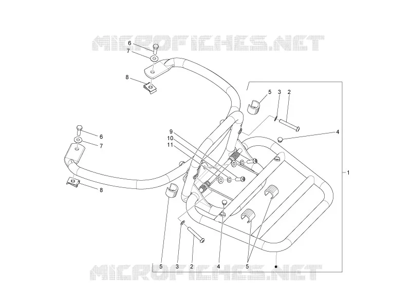 Rear luggage rack VESPA VESPA-SCOOTER 150 LX 2013  LX 4T 3V ie