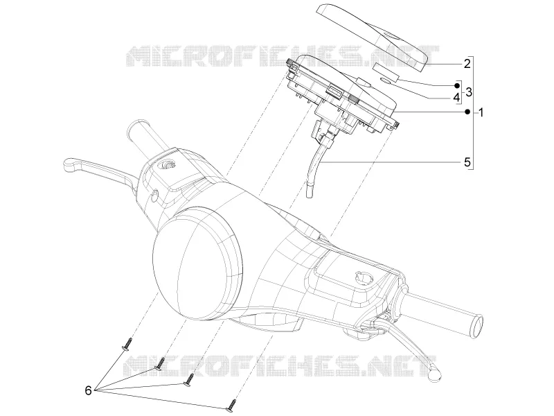 Meter combination - Cruscotto VESPA VESPA-SCOOTER 150 LX 2014  LX 4T 2V ie E3