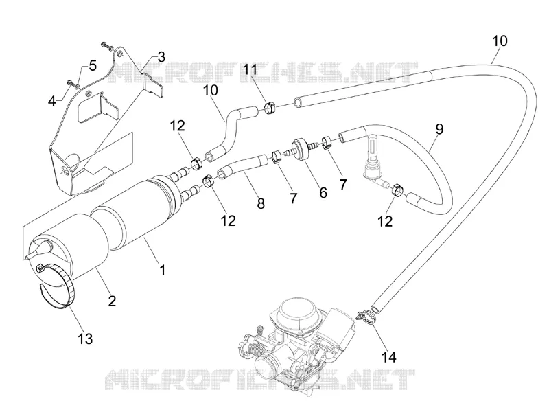 Supply system VESPA VESPA-SCOOTER 150 LX 2006  LX 4T E3