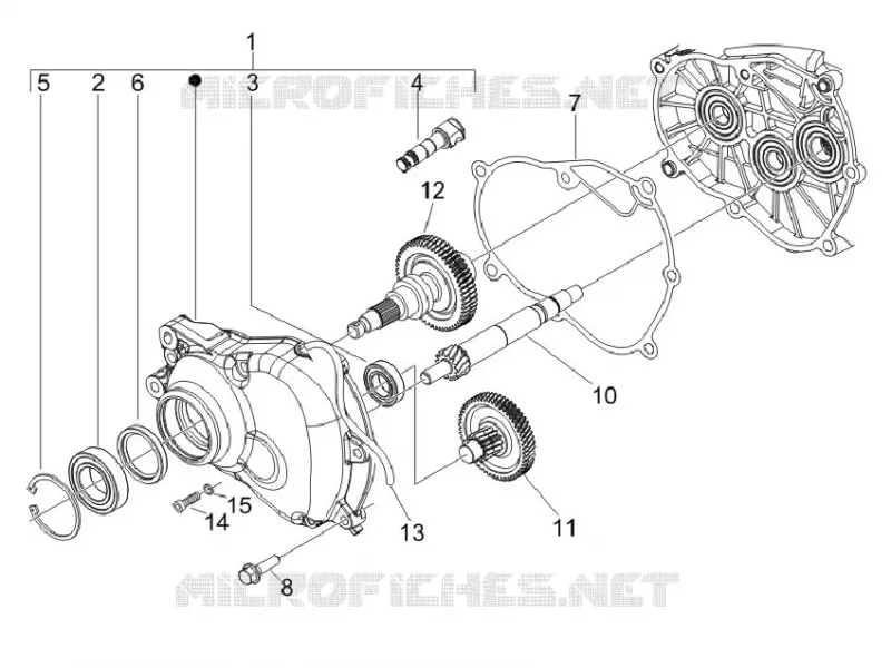 Reduction unit VESPA VESPA-SCOOTER 150 LX 2013  LX 4T E3