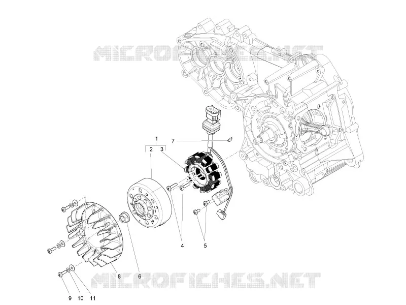 Flywheel magneto VESPA VESPA-SCOOTER 150 LX 2013  LX 4T ie