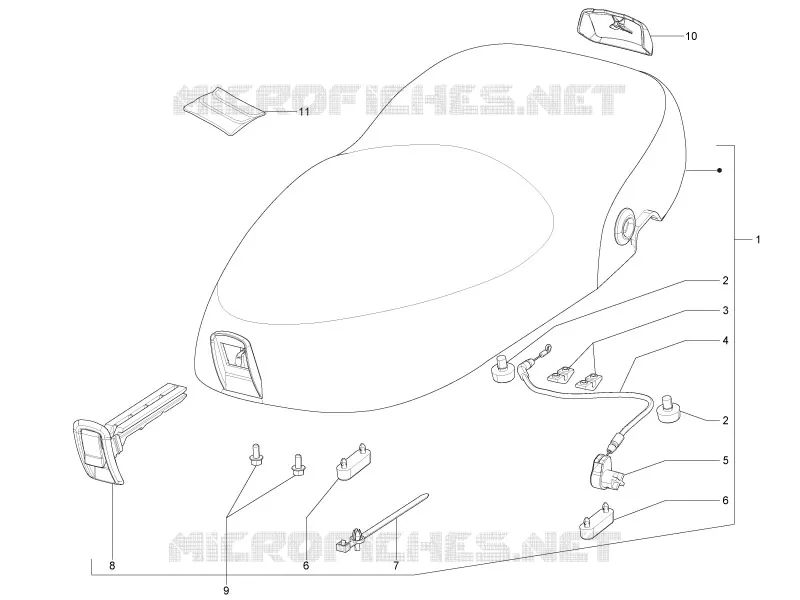 Saddle/seats VESPA VESPA-SCOOTER 150 LX 2011  LX 4T ie