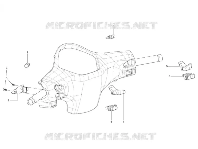 Selectors - Switches - Buttons VESPA VESPA-SCOOTER 150 LX 2011  LX 4T ie