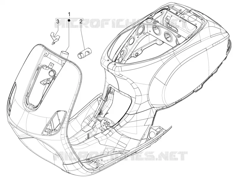 Frame/bodywork VESPA VESPA-SCOOTER 150 LX 2012  LX 4T ie E3