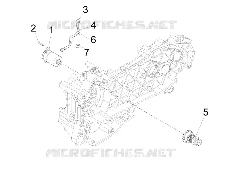 Stater - Electric starter VESPA VESPA-SCOOTER 150 LX 2011  LX 4T ie E3