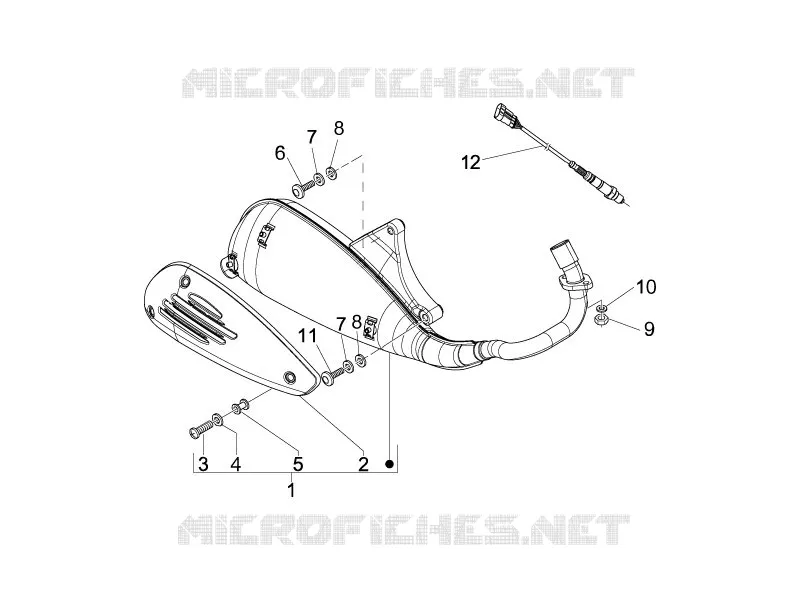 Silencer VESPA VESPA-SCOOTER 150 LX 2011  LX 4T ie Touring