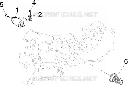 Stater - Electric starter VESPA VESPA-SCOOTER 150 LX 2012  LX 4T ie Touring