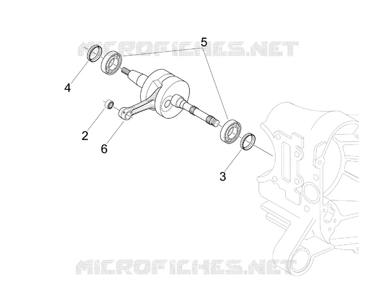 Crankshaft VESPA VESPA-SCOOTER 50 LX 2005  LX 2T