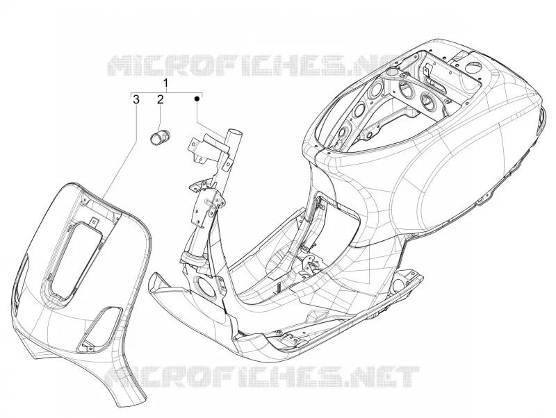 Frame/bodywork VESPA VESPA-SCOOTER 50 LX 2010  LX 2T