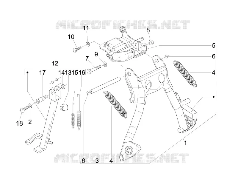 Stand/s VESPA VESPA-SCOOTER 50 LX 2013  LX 2T E2 Touring (30Km/h)