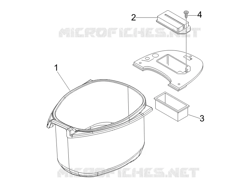 Helmet huosing - Undersaddle VESPA VESPA-SCOOTER 50 LX 2005  LX 4T