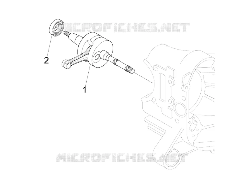 Crankshaft VESPA VESPA-SCOOTER 50 LX 2008  LX 4T