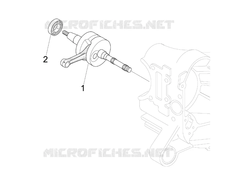 Crankshaft VESPA VESPA-SCOOTER 50 LX 2012  LX 4T-2V 25Km/h