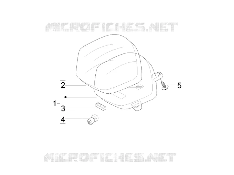 Meter combination - Cruscotto VESPA VESPA-SCOOTER 50 LX 2010  LX 4T-2V 25Km/h