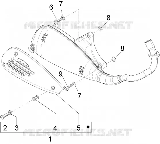 Silencer VESPA VESPA-SCOOTER 50 LX 2012  LX 4T 2V 25 Km/h Touring