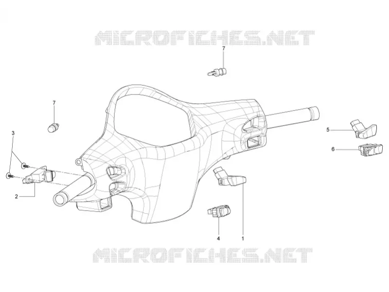 Selectors - Switches - Buttons VESPA VESPA-SCOOTER 50 LX 2012  LX 4T-4V